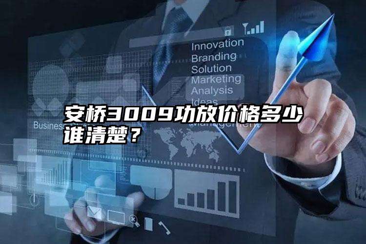 安桥3009功放价格多少谁清楚？